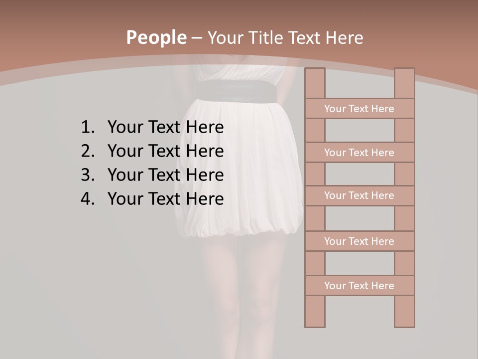 Group Chair Figure PowerPoint Template