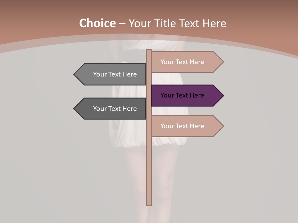 Group Chair Figure PowerPoint Template