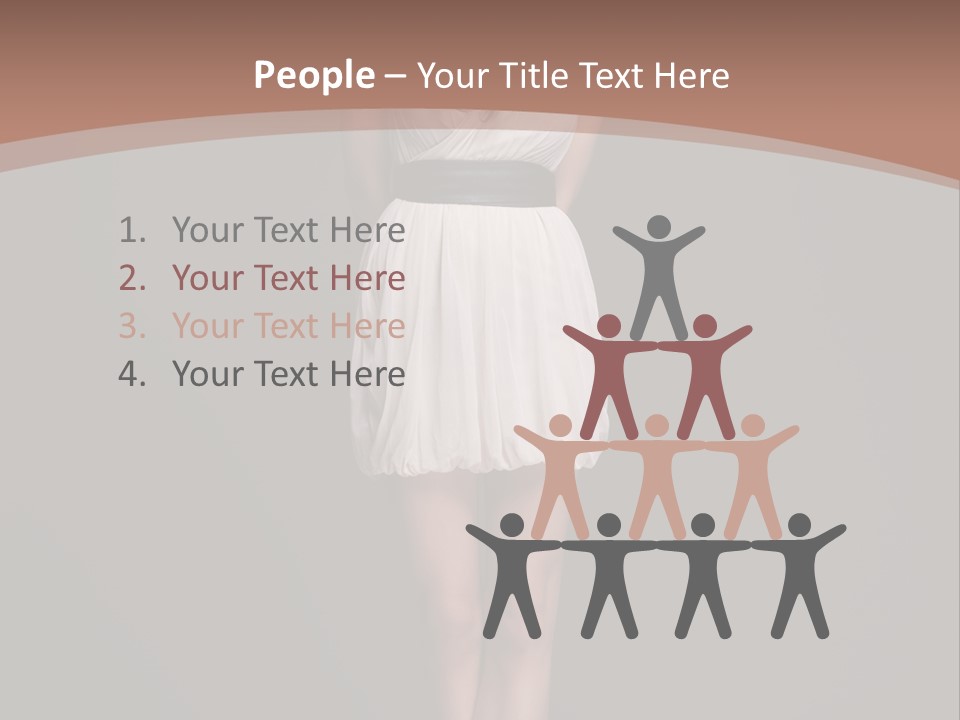 Group Chair Figure PowerPoint Template