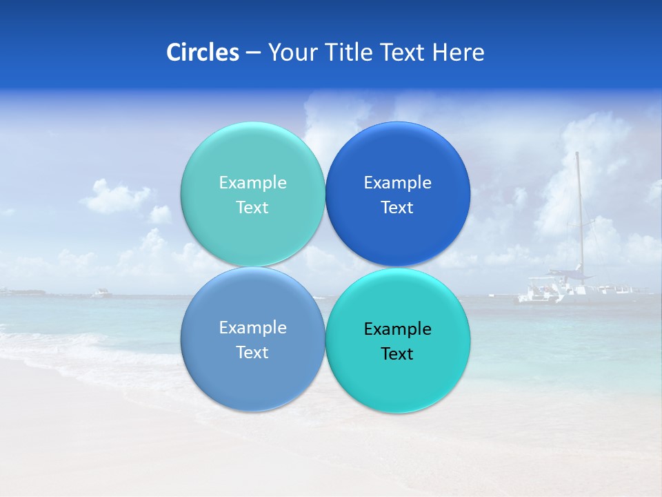 Shore Background Paradise PowerPoint Template