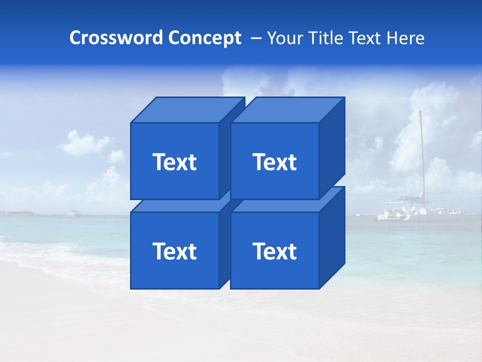 Shore Background Paradise PowerPoint Template