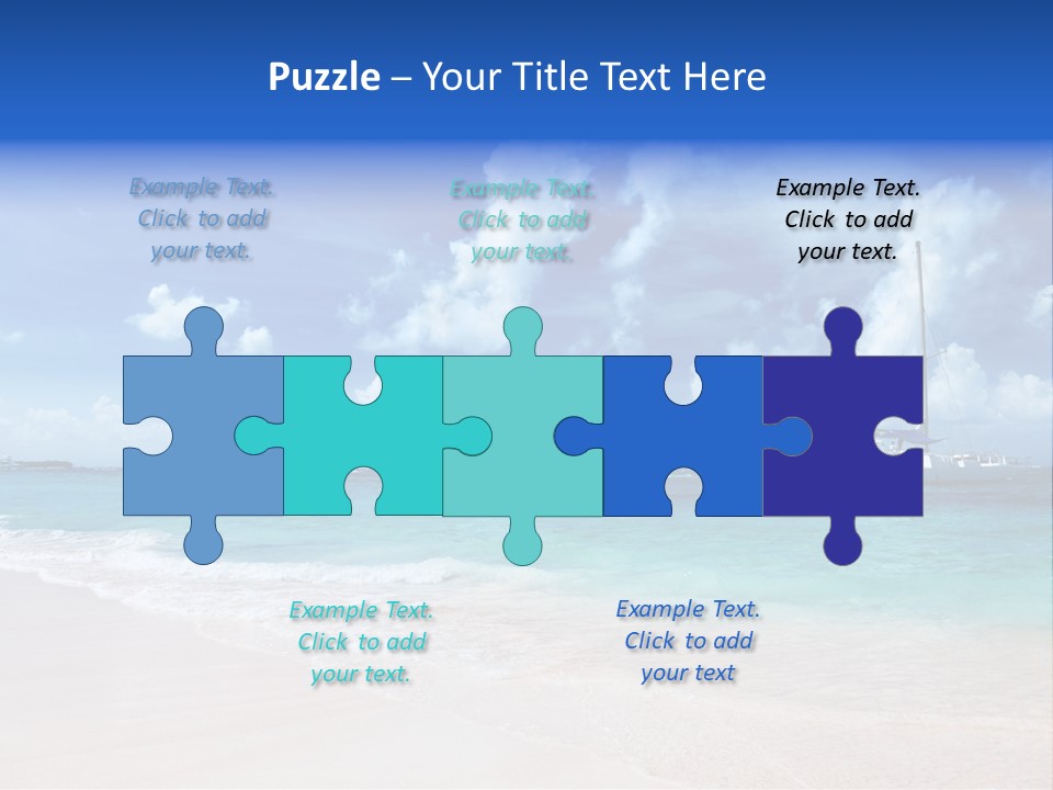 Shore Background Paradise PowerPoint Template