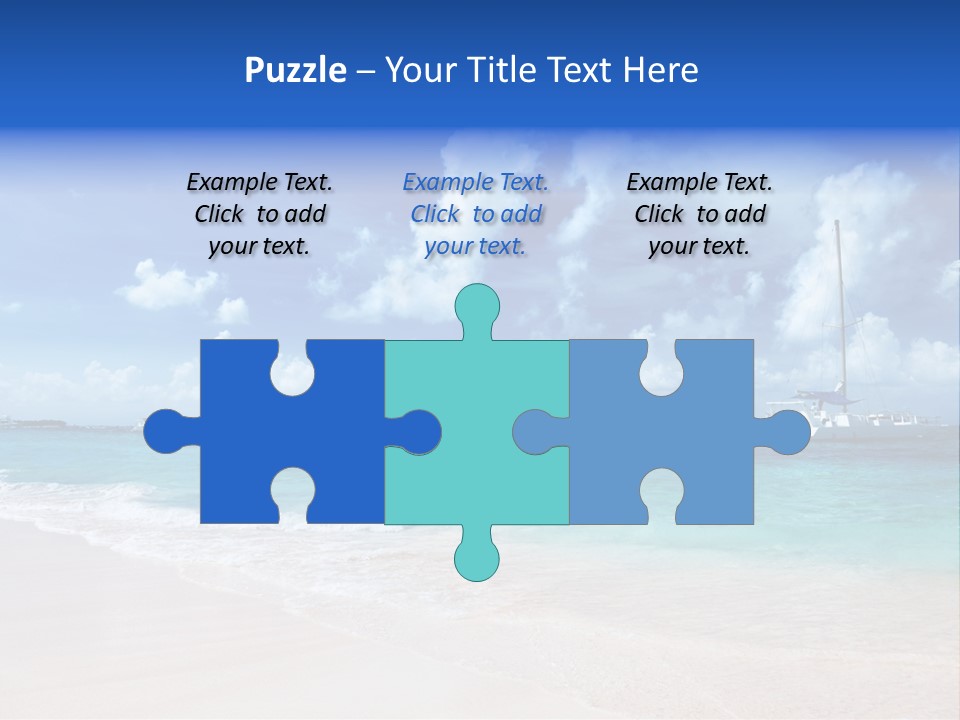 Shore Background Paradise PowerPoint Template