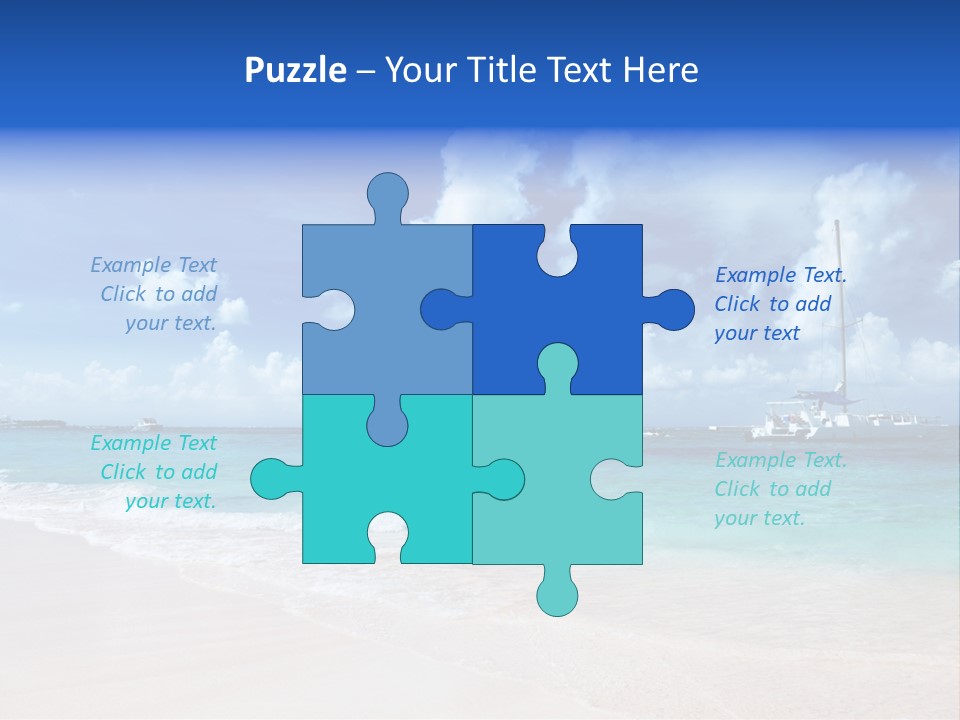 Shore Background Paradise PowerPoint Template