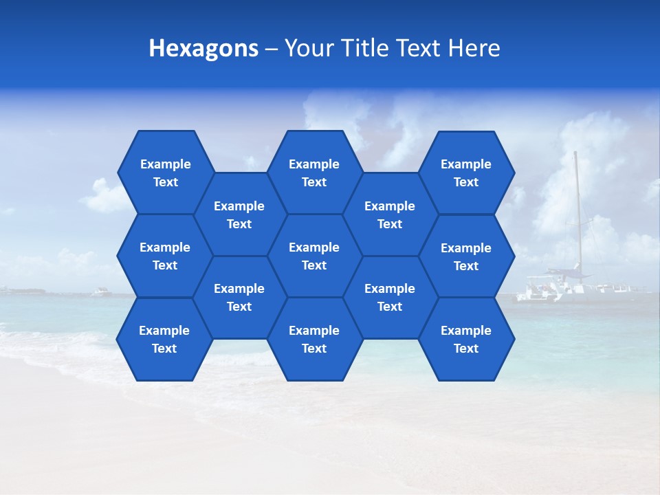 Shore Background Paradise PowerPoint Template