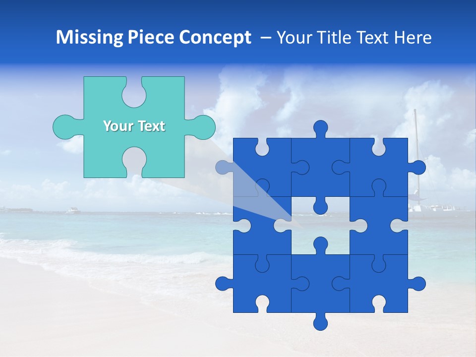 Shore Background Paradise PowerPoint Template