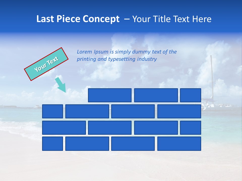 Shore Background Paradise PowerPoint Template