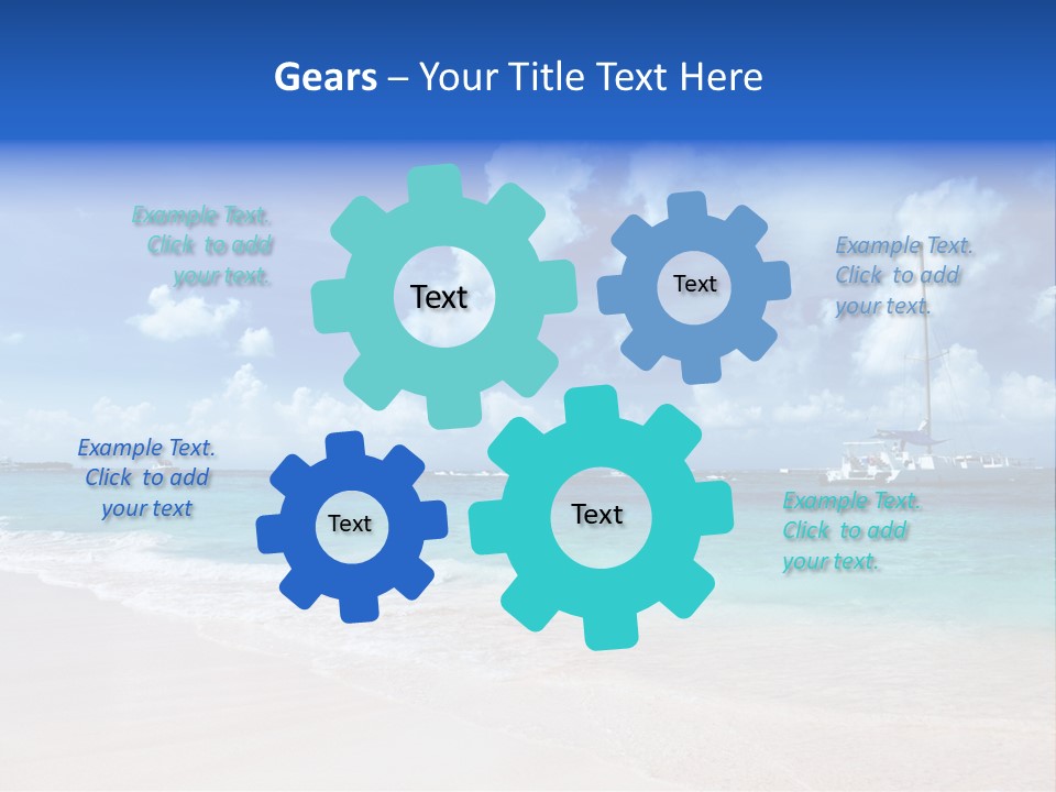 Shore Background Paradise PowerPoint Template