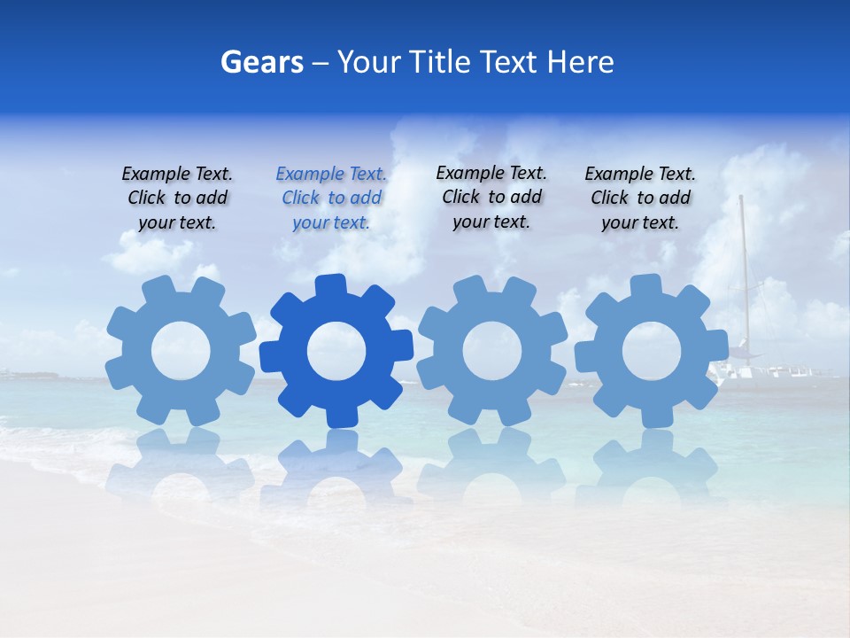 Shore Background Paradise PowerPoint Template