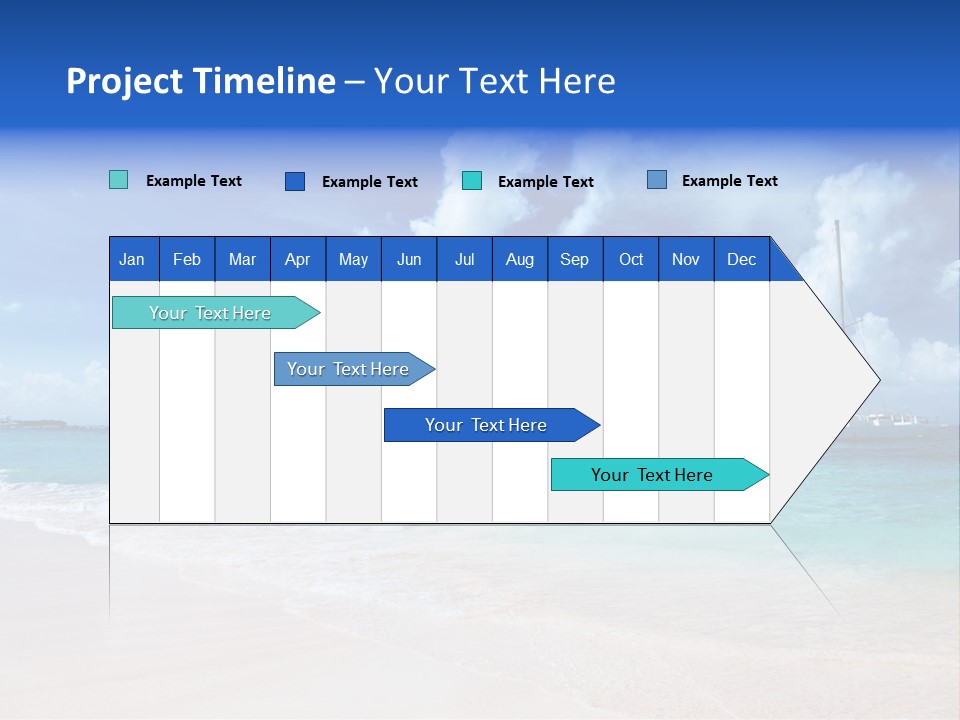 Shore Background Paradise PowerPoint Template
