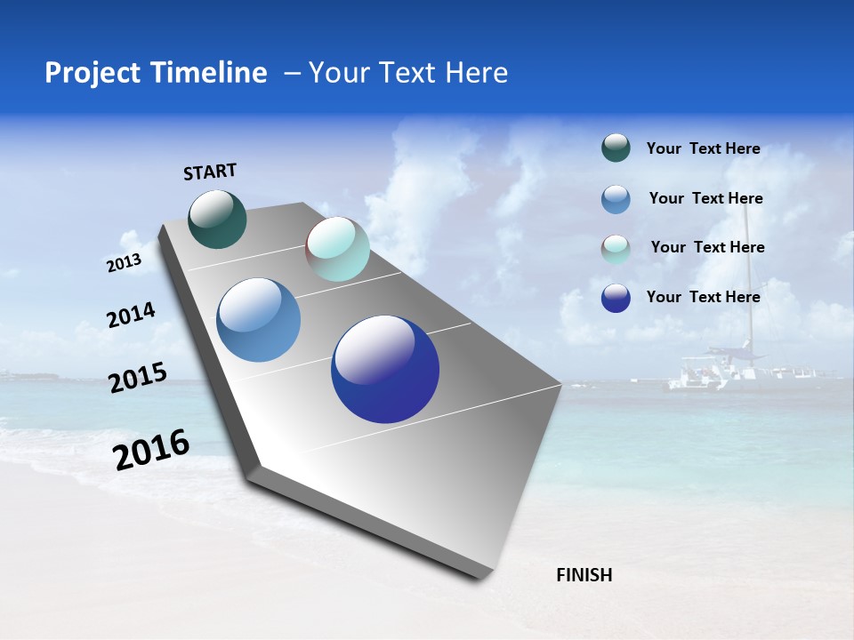 Shore Background Paradise PowerPoint Template