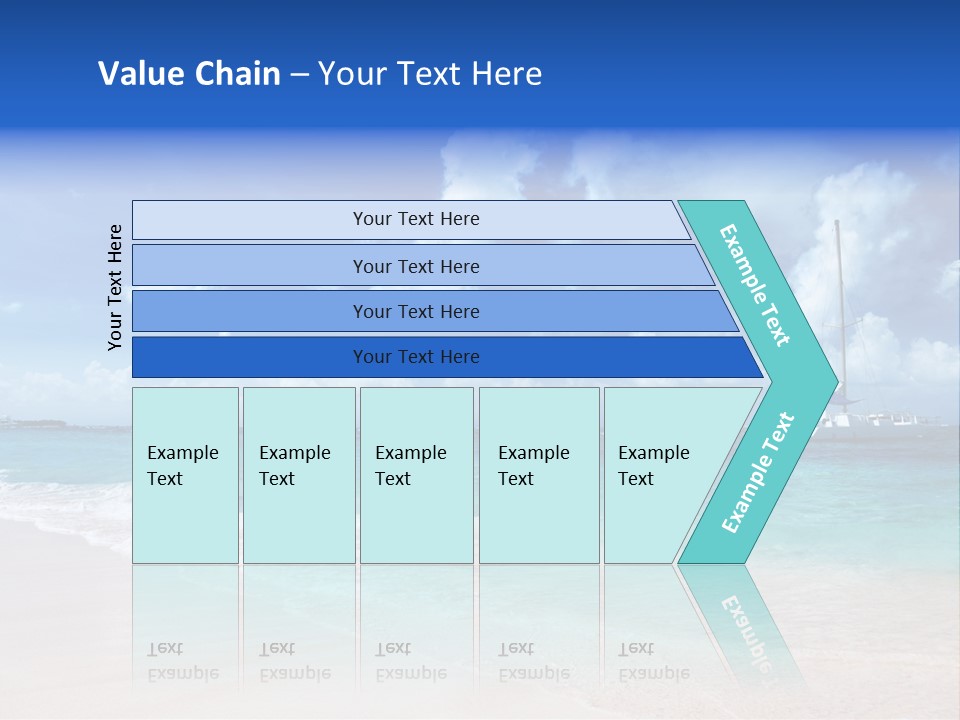 Shore Background Paradise PowerPoint Template