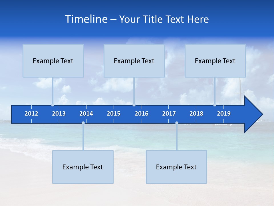Shore Background Paradise PowerPoint Template