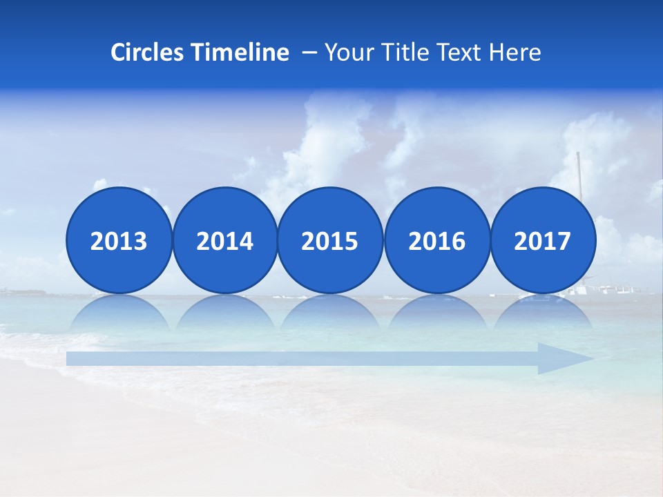 Shore Background Paradise PowerPoint Template