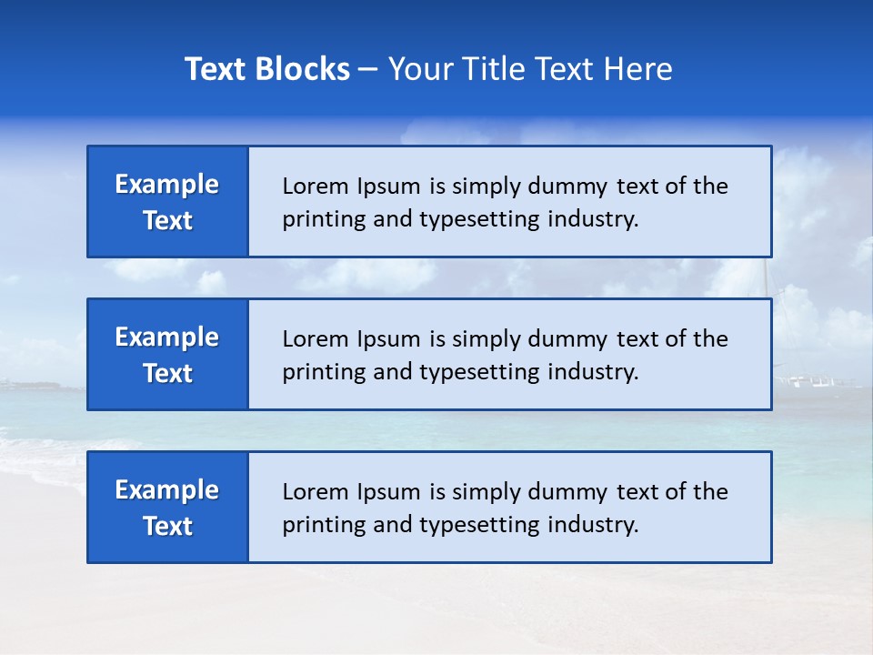 Shore Background Paradise PowerPoint Template