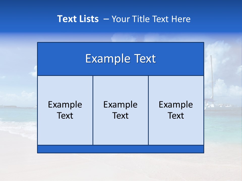 Shore Background Paradise PowerPoint Template