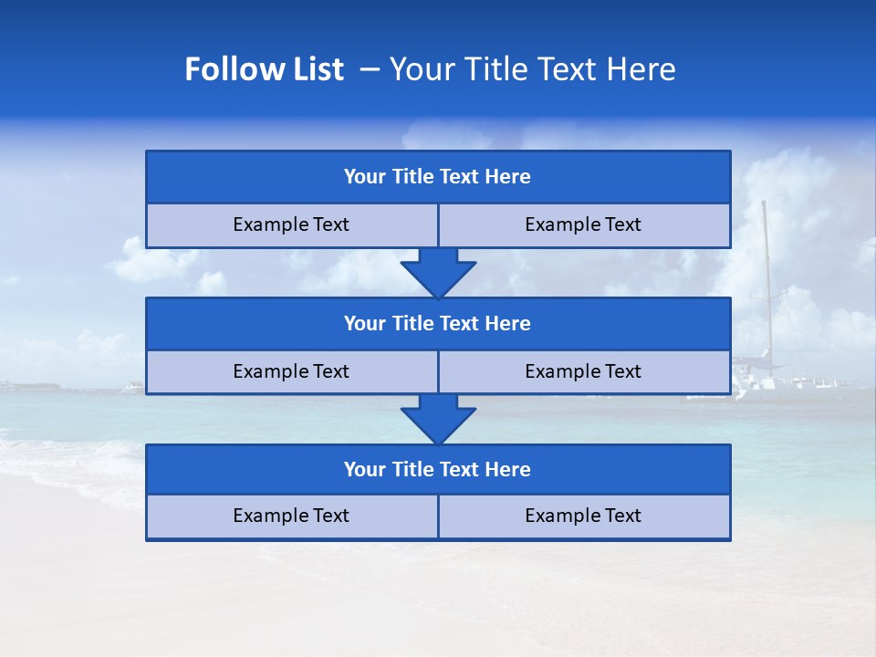 Shore Background Paradise PowerPoint Template