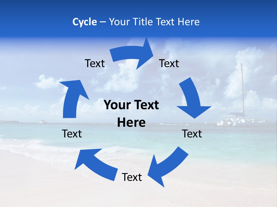 Shore Background Paradise PowerPoint Template