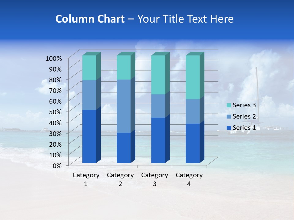 Shore Background Paradise PowerPoint Template