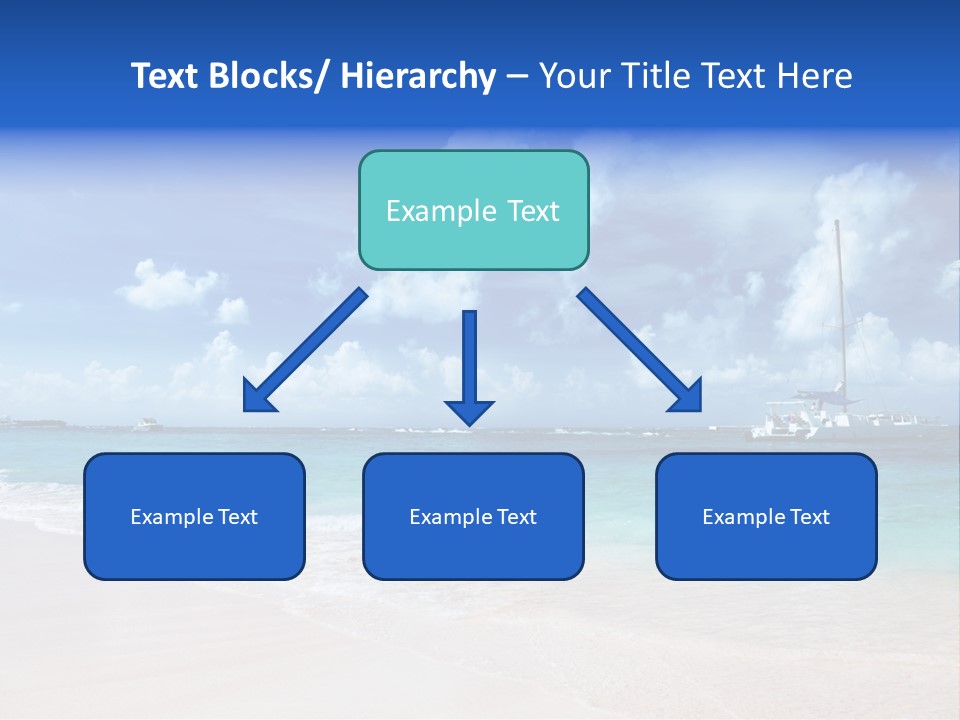 Shore Background Paradise PowerPoint Template