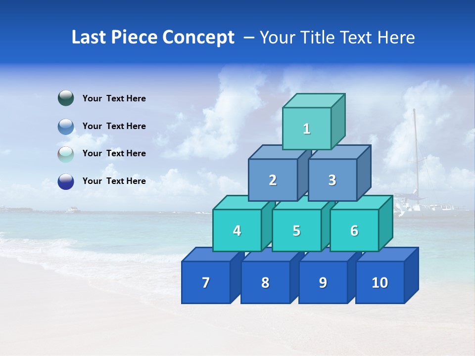 Shore Background Paradise PowerPoint Template