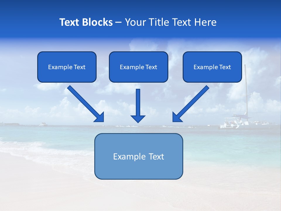 Shore Background Paradise PowerPoint Template