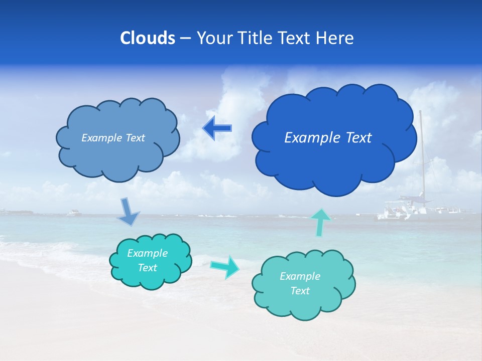 Shore Background Paradise PowerPoint Template