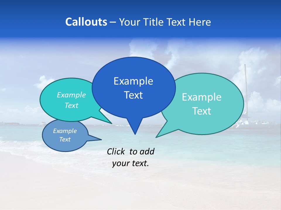 Shore Background Paradise PowerPoint Template