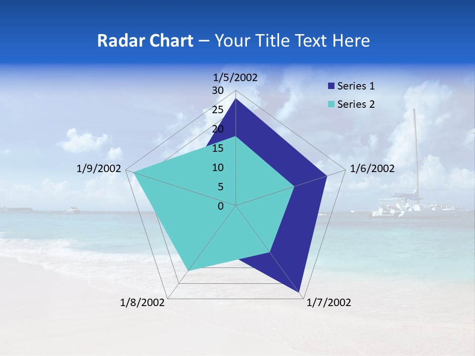 Shore Background Paradise PowerPoint Template