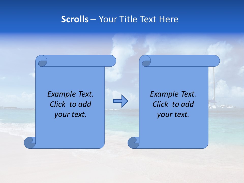 Shore Background Paradise PowerPoint Template
