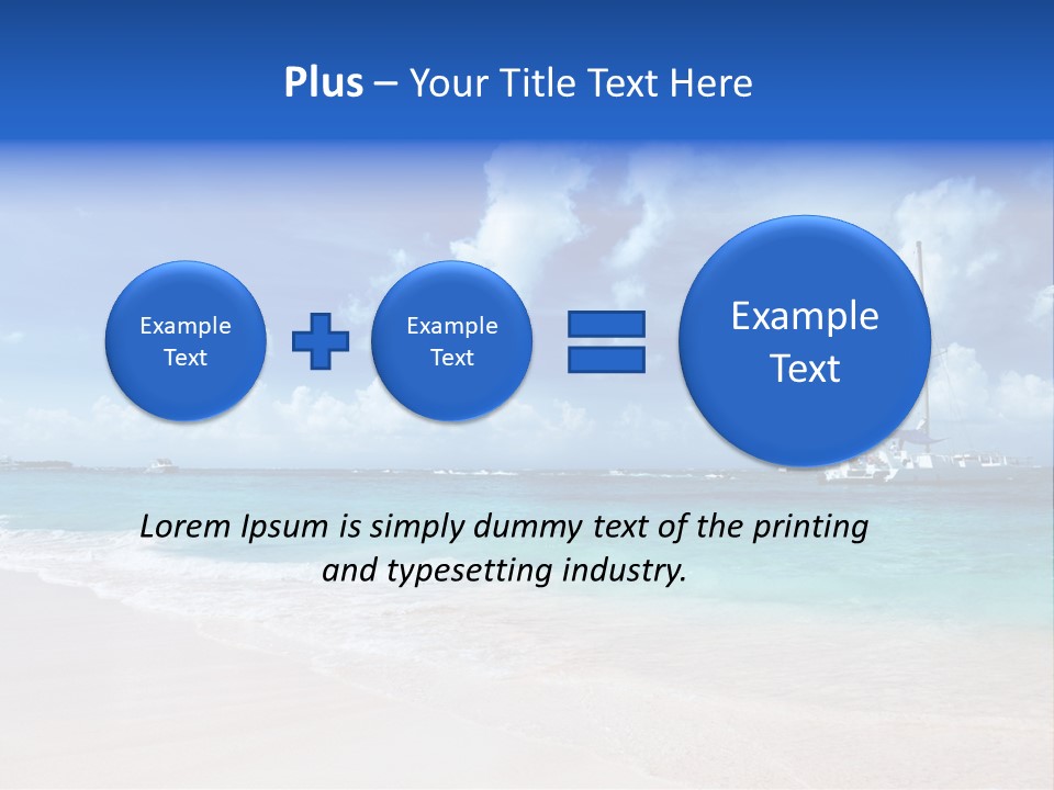 Shore Background Paradise PowerPoint Template