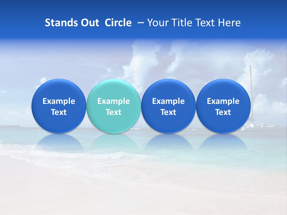 Shore Background Paradise PowerPoint Template
