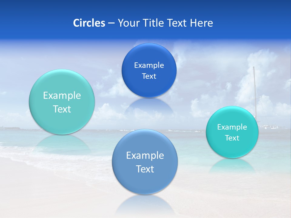 Shore Background Paradise PowerPoint Template