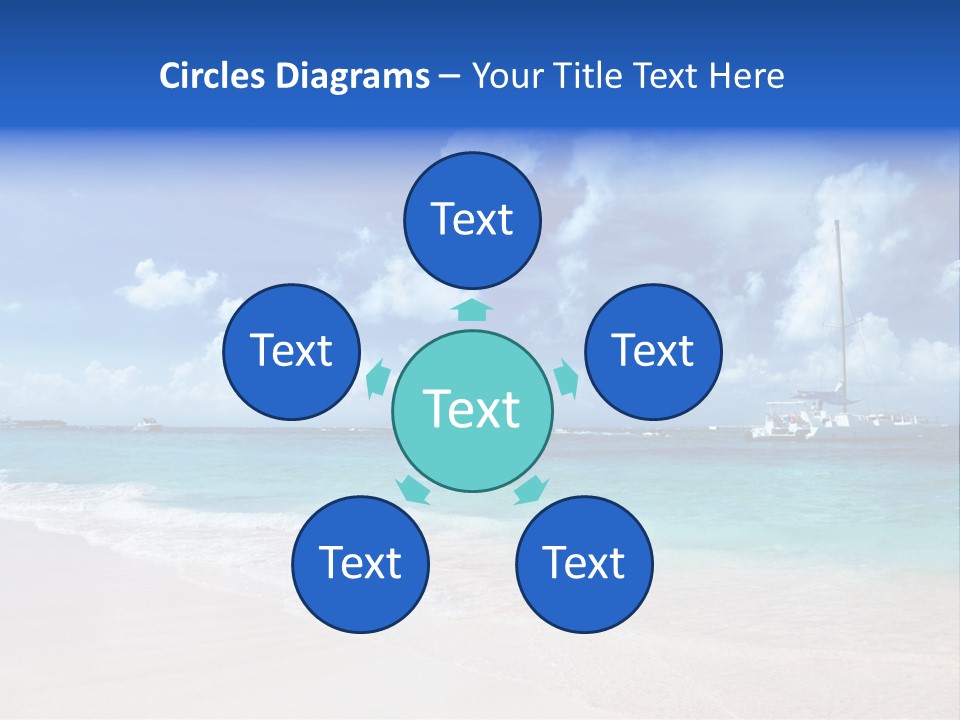 Shore Background Paradise PowerPoint Template