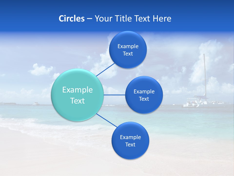 Shore Background Paradise PowerPoint Template