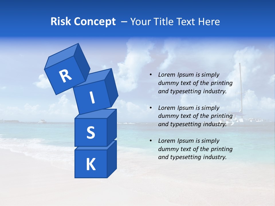 Shore Background Paradise PowerPoint Template