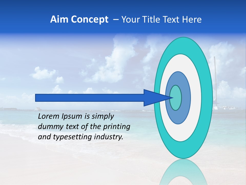 Shore Background Paradise PowerPoint Template