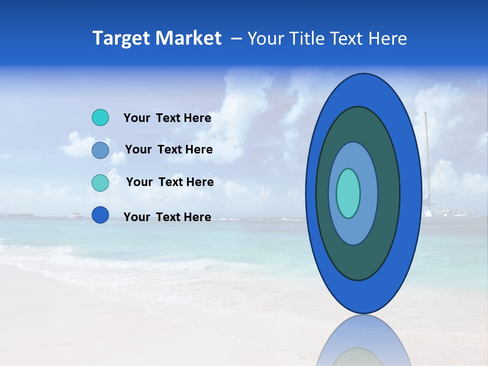 Shore Background Paradise PowerPoint Template