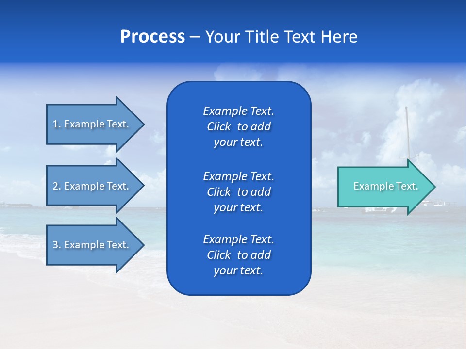 Shore Background Paradise PowerPoint Template