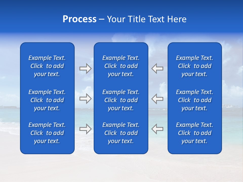 Shore Background Paradise PowerPoint Template