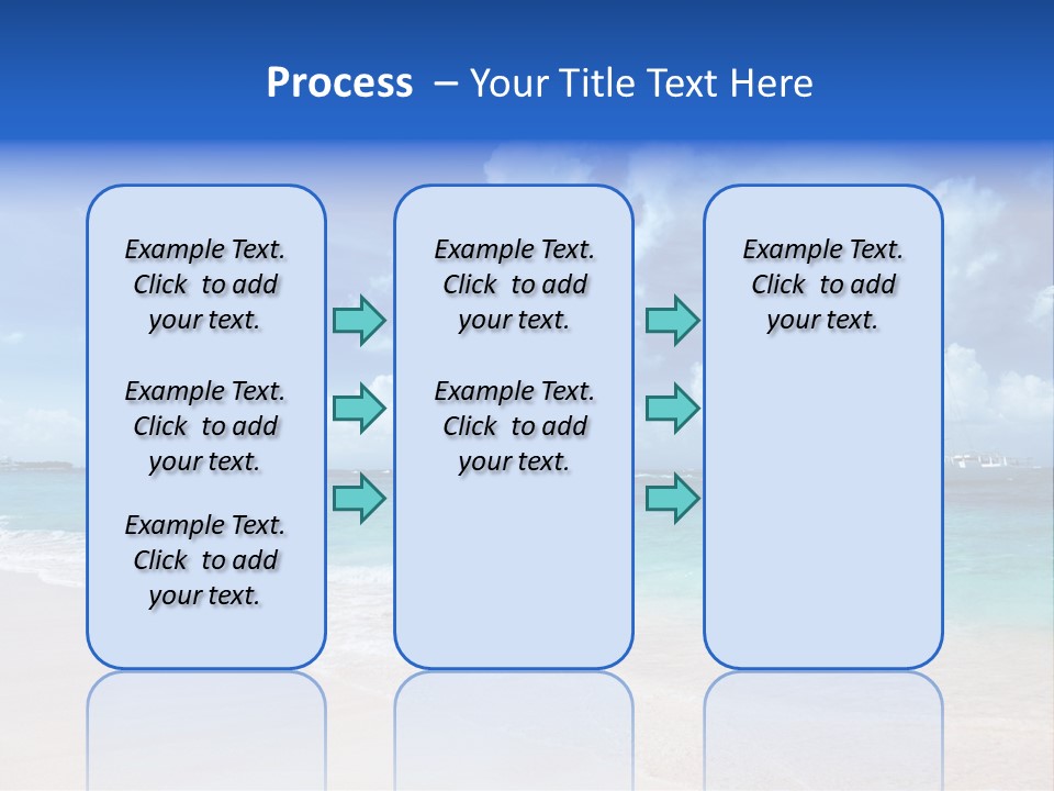 Shore Background Paradise PowerPoint Template