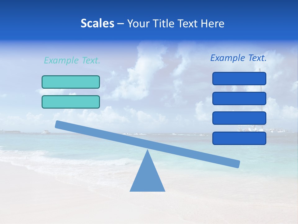 Shore Background Paradise PowerPoint Template