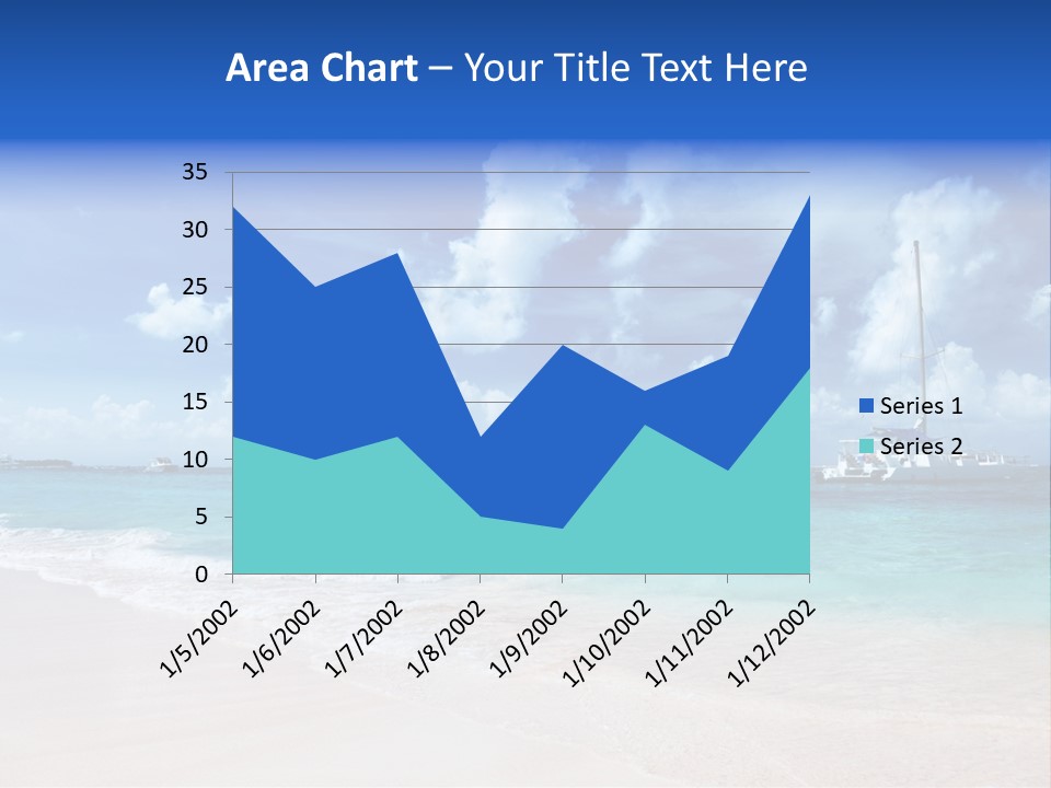 Shore Background Paradise PowerPoint Template