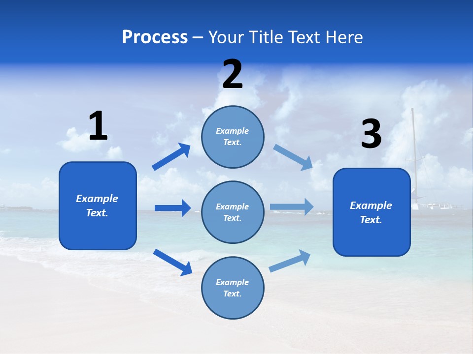 Shore Background Paradise PowerPoint Template