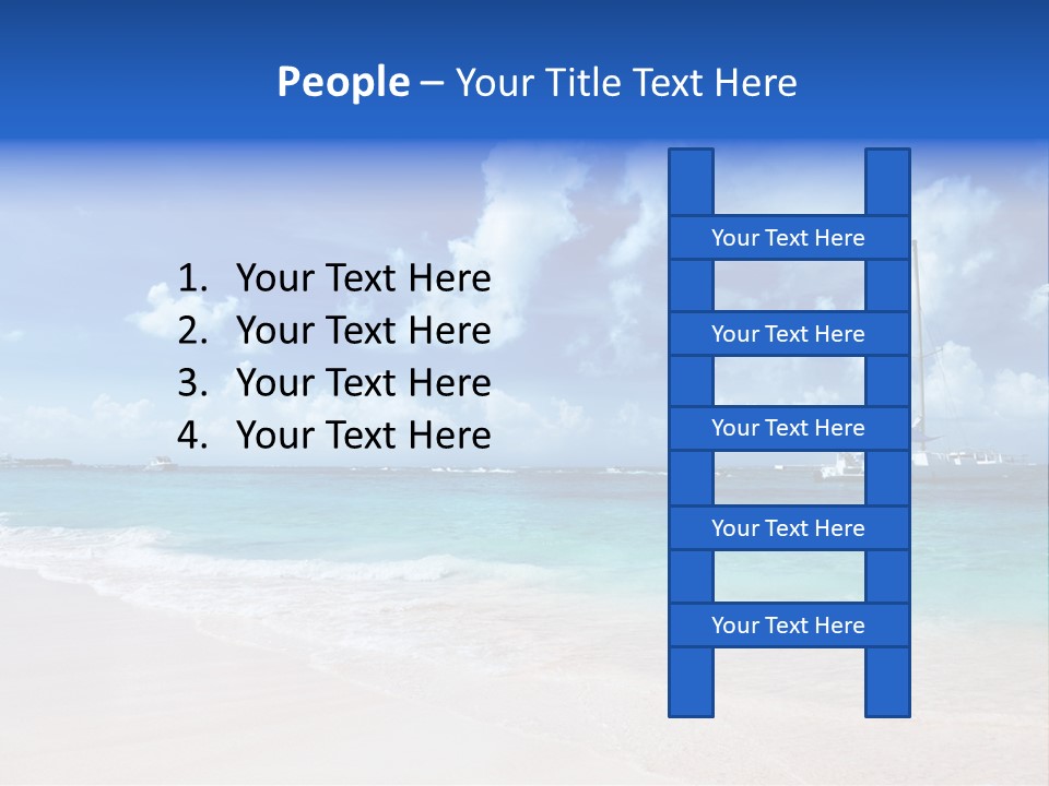 Shore Background Paradise PowerPoint Template