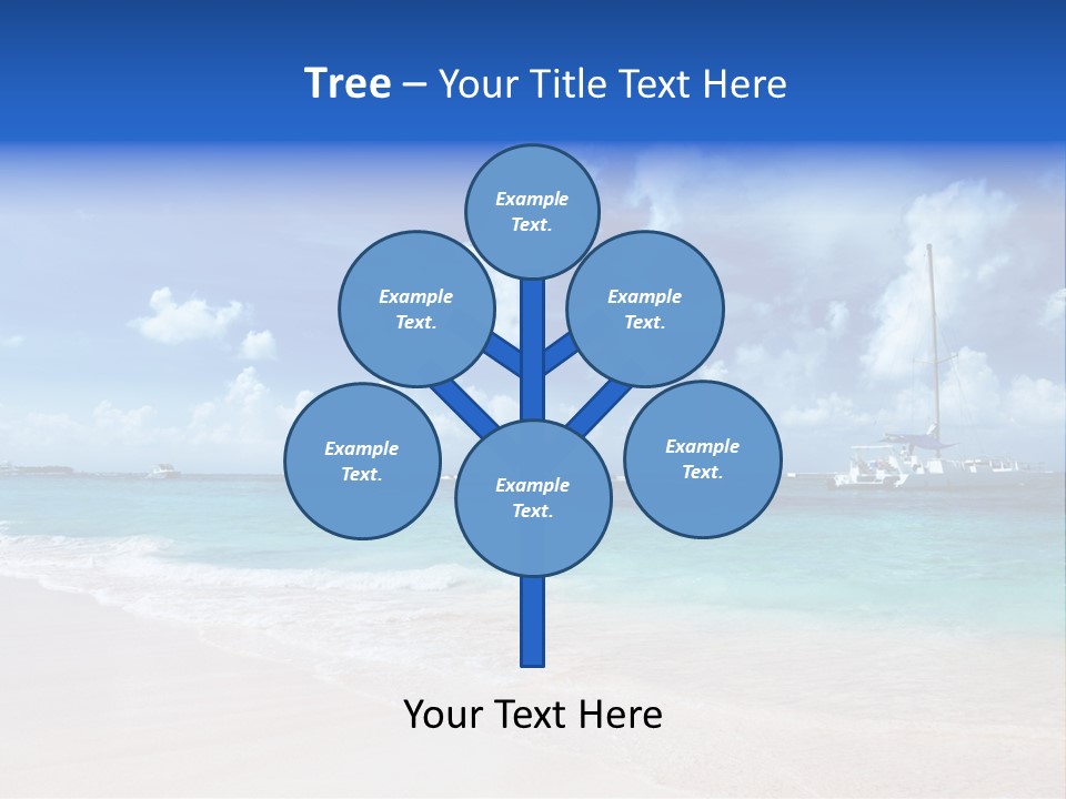 Shore Background Paradise PowerPoint Template