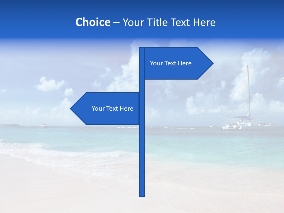 Shore Background Paradise PowerPoint Template