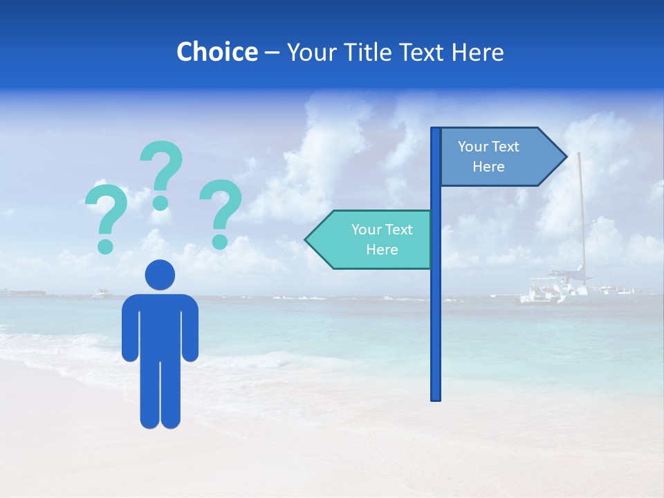 Shore Background Paradise PowerPoint Template