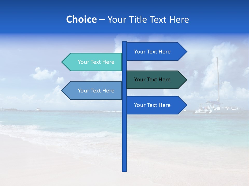 Shore Background Paradise PowerPoint Template