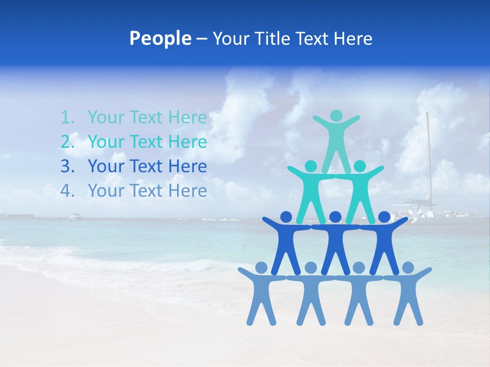 Shore Background Paradise PowerPoint Template